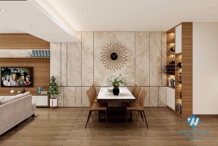 New renovation apartment for rent in E building, Ciputra Urban, Tay Ho district, Ha Noi